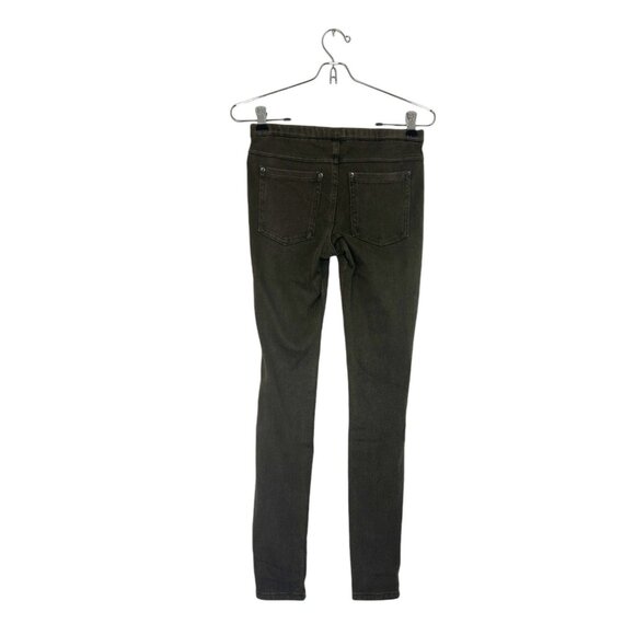 Hue Women's Ankle Length Denim Look Jegging in Brown - Sz XS - Picture 2 of 4